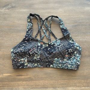 Lululemon sports bra floral pattern